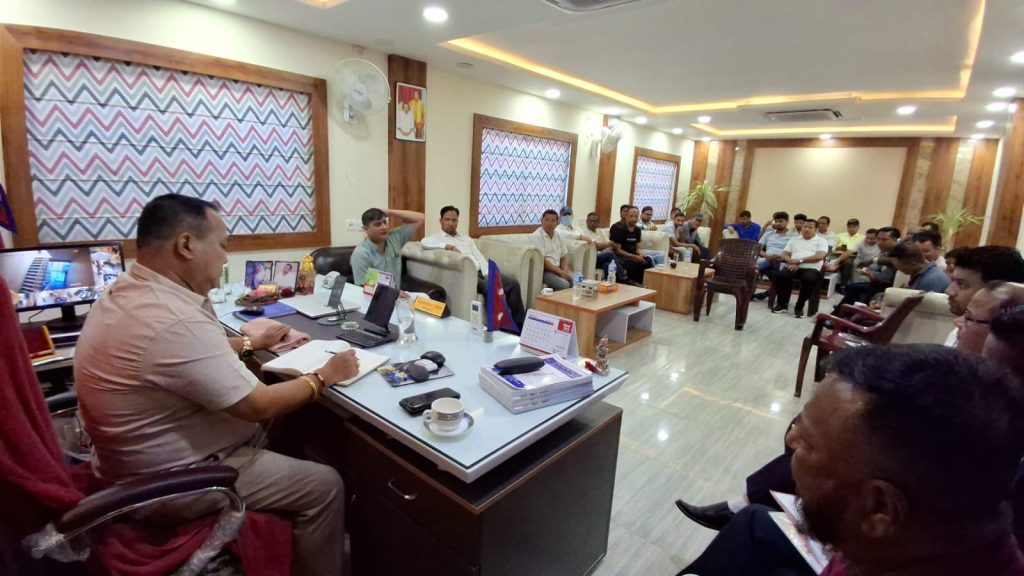 वीरगंज महानगर र होटल व्यवसायीबीच व्यवसाय दर्ता, कर र पर्यटन प्रवर्द्धनमा छलफल
