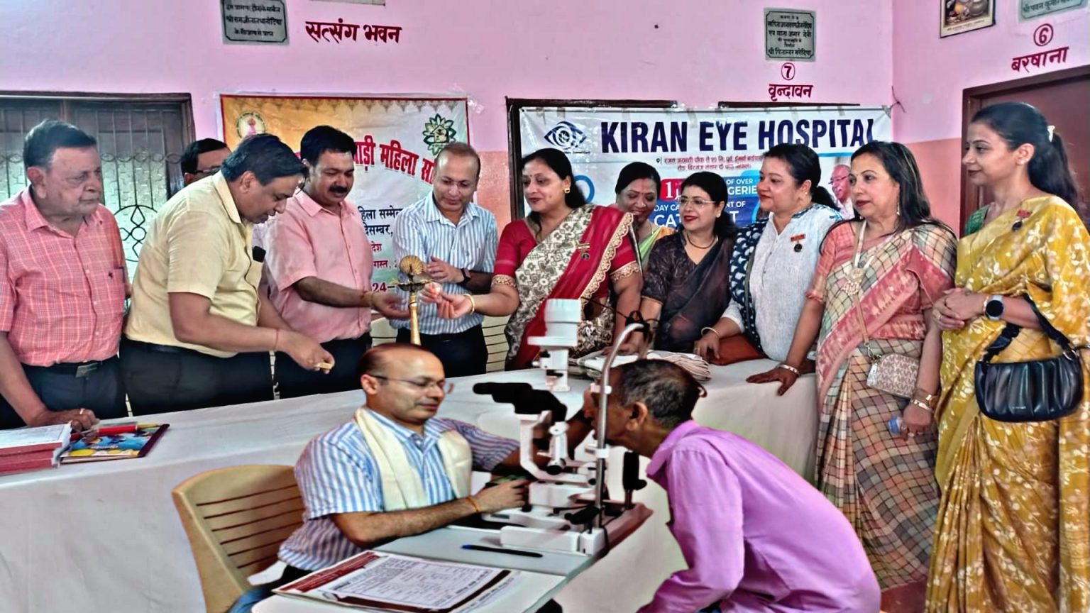 अखिल भारतीय मारवाड़ी महिला सम्मेलन रक्सौल शाखाद्वारा निःशुल्क आँखा जाँच शिविर सम्पन्न